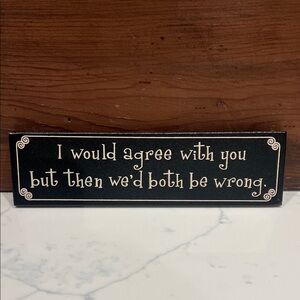 🔥‼️Black and White Decorative Sign‼️🔥